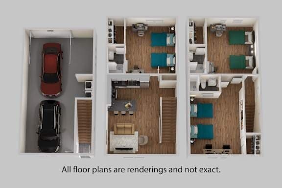 USC附近 1168–1180 1/2 W 36th Place Apt 1180 三室三卫
